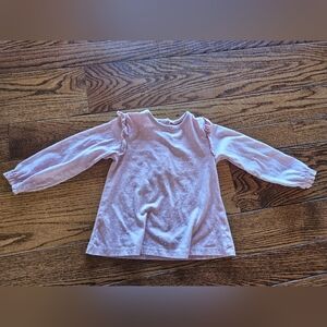 Boden Mini Top Polka Dot Pink Long Sleeves Girls Toddler 3-4Y 3T 4T